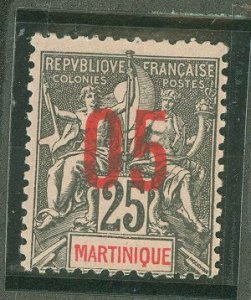Martinique #102 Unused Single