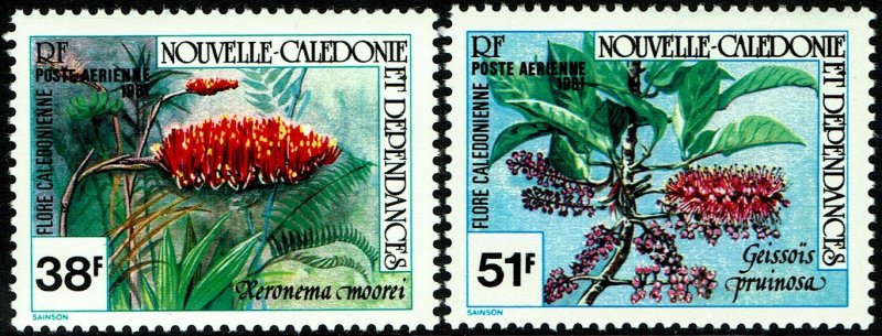 New Caledonia #C170-71  MNH - Flowers (1981)