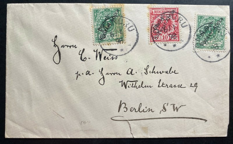 1898 Omaruru German East Africa Cover To Berlin Germany