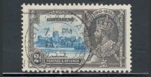 Gibraltar 1935 Silver Jubilee Omnibuss Issue 2p Scott # 100 Used SON