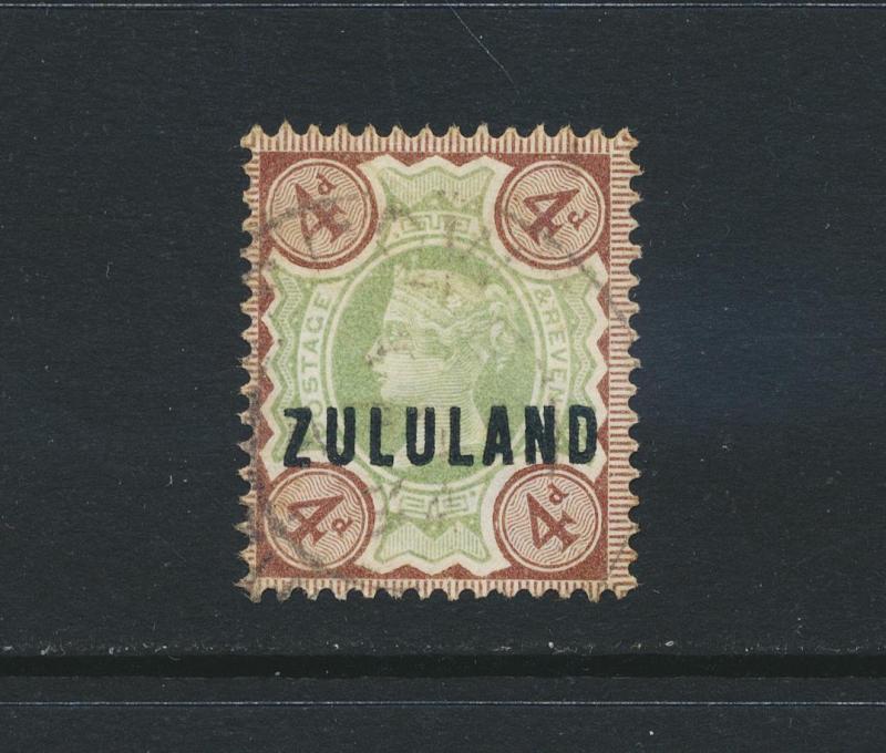 ZULULAND 1888, 4d VF USED SG#6 (SEE BELOW)