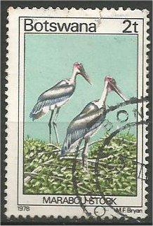 BOTSWANA, 1978, used 2t, Birds. Scott 199