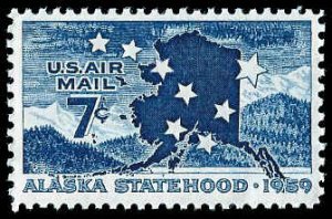 PCBstamps  US C53 7c Alaska Statehood, MNH, (7)