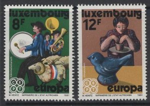 LUXEMBOURG SG1066/7 1981 EUROPA MNH