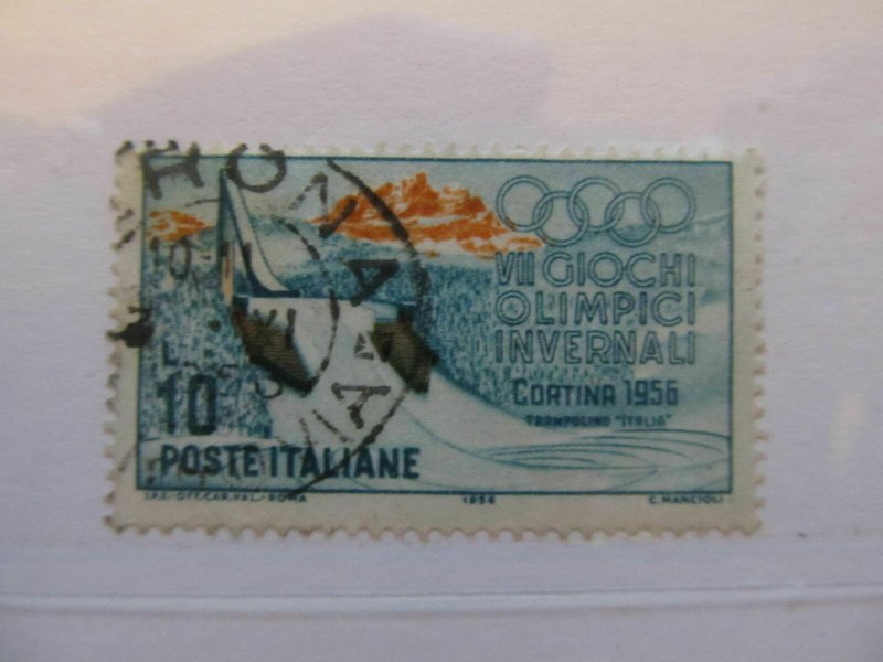 Italy Italia 1956 10L usato fine stamp A5P12F251