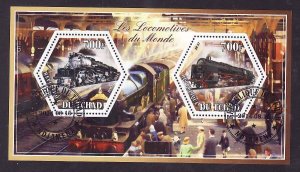 Chad- 3id7-used sheet-Trains-Locomotives-2014-