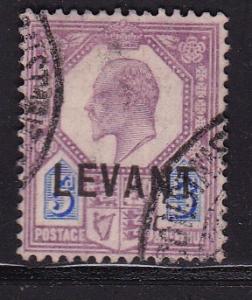 Great Britain 1905 Offices in the Levant GEVII Overprint Levant 5d  VF/used