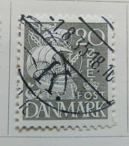 1933 A6P22#101 Denmark 20o Type I Used-