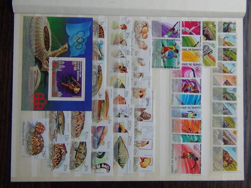 Guinea 1975 Wild Animals 1976 Olympics 1977 Mushrooms Sea Shells Reptiles etc U