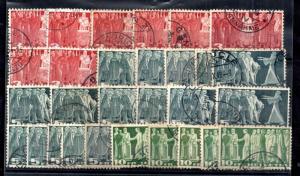 Switzerland 1938 High Values multiples good used #244-246 WS12243