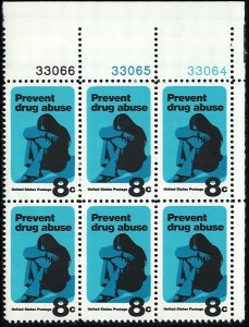 Scott # 1438 1971 8c bl, dp bl & blk Photo;   Figure of Despair ; TAGGED Plat...