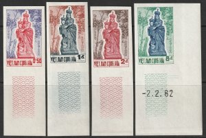 South Vietnam 1962 Sc 193-6 imperf margin set MNH** (one dated corner)