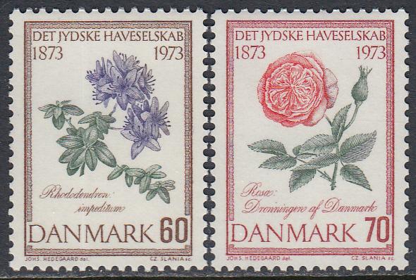 Denmark 520-1 MNH - Flowers