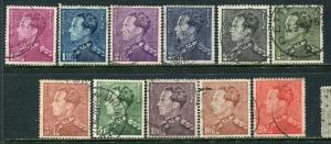 Belgium Lot 2211 Belgique Belgie Michel 1.5 Fr - 20 Fr. parts WZ 14 King Leopold