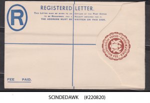 GHANA - 4d REGISTERED ENVELOPE POSTAL STATIONERY - MINT