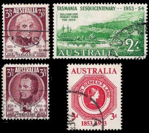 Australia 1953 Sc 263-66 UF  Tasmania 150 Years