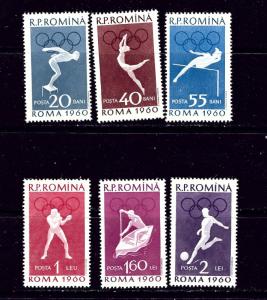 Romania 1331-36 MNH 1960 Olympics