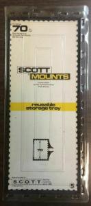 SCOTT MOUNTS 70 MM HIGH, BLACK BACKGROUND, SET OF 10 RETAIL $119