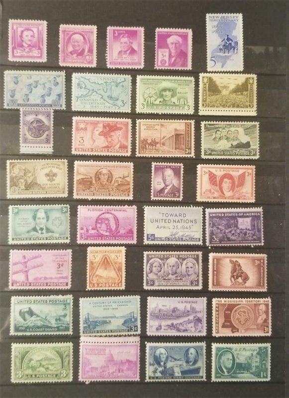 US All Different Stamp Lot MNH OG Mint Never Hinged Unused G4609 