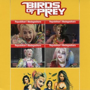 MADAGASCAR - 2020 - Birds of Prey - Perf 4v Sheet - Mint Never Hinged