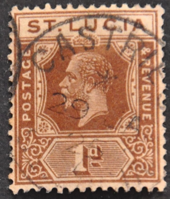 DYNAMITE Stamps: St. Lucia Scott #78 – USED