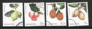 SINGAPORE SG519/22 1986 FRUITS USED