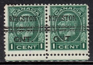 Canada - Kingston Precancel #1-195 - Pair - CV $6.00