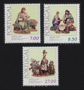 Portugal Christmas Crib Figures 3v 1981 MNH SG#1859-1861