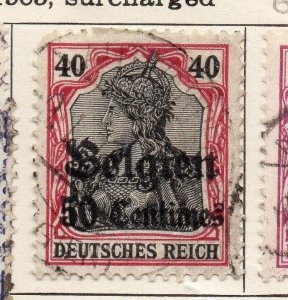 Germany 1914 Early Issue Fine Used 50c. Surcharged 090470