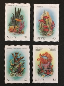 1983 Nevis Sc# 163-166 Coral