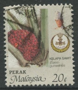 STAMP STATION PERTH Perak #165 Sultan Idris Shah Flowers Used 1986