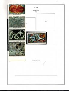 MINT + USED STAMPS FROM    CUBA    (102)