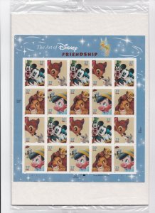 US 3865-3868 3868a Disney Friendship 37c sheet (sealed) MNH 2004