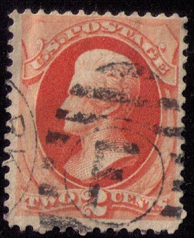 US Sc 178 Used Vermilion Fine to Very Fine