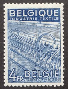 1948 Belgium Sc #383 - 4Fr - Textile Industry (machinery) - MH stamp Cv$9