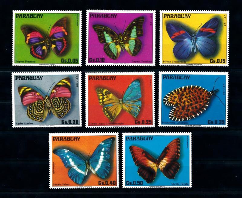 [72637] Paraguay 1976 Insects Butterflies  MNH