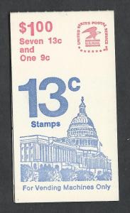 UNITED STATES SC# BK132 VF MNH 1977