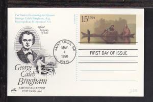 US UX147 George Bingham 1990 Artcraft U/A FDC F976