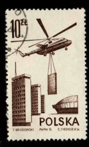 Poland Scott C54  Used Heavy Lift Helicopter stamp