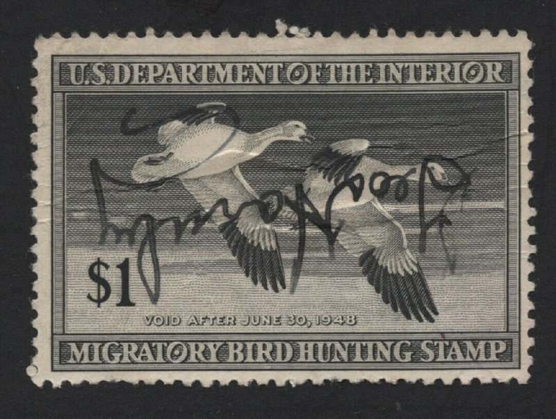 United States USED DUCK STAMP Scott Number RW14  F-VF -  BARNEYS