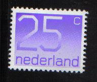 Netherlands  #538  MNH  1976  Numbers Crouwel 25c