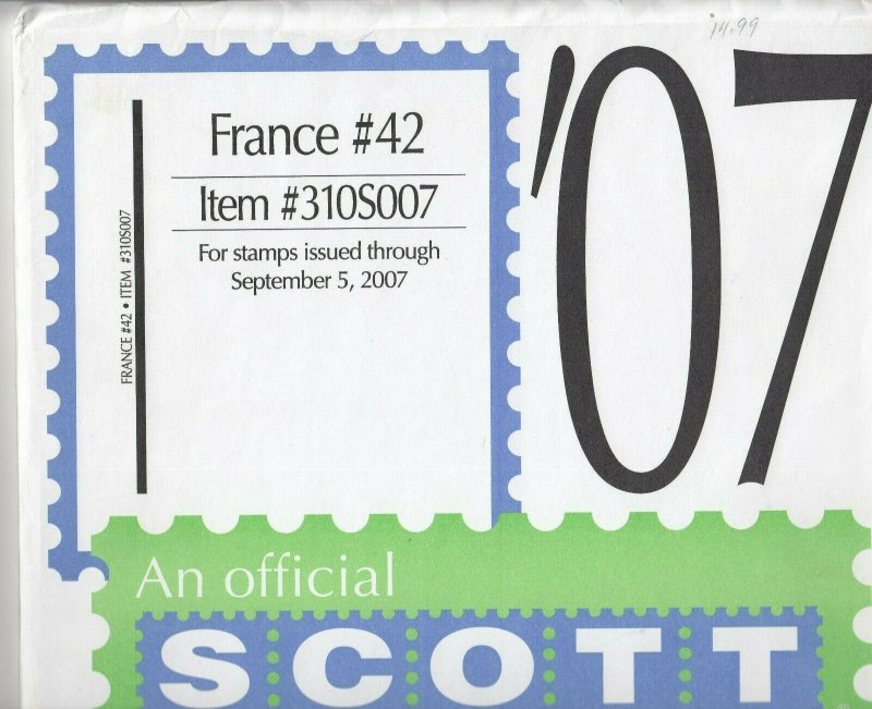 Scott France Supplement #42 2007