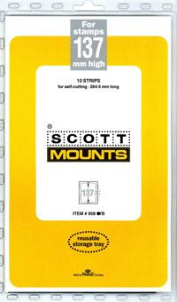 Scott Mounts Black 137mm STRIP 265mm, (Pgk. 10)(00958B)