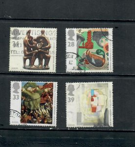 G.B 1993 COMMEMORATIVES  SET  ART ISSUE USED  h 261122