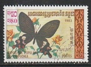 1983 Cambodia - Sc 388 - used VF - 1 single - Butterfly