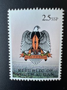 South Sudan 2011 Mi. II Unissued 2.5 SSP Coat of arm Eagle Bird MNH**