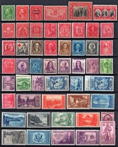 Mint Oldies Group of 51 Stamps: MH/MHR/MGD/NGAI