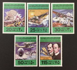 Libya 1978 #769-73, Airplanes, MNH.