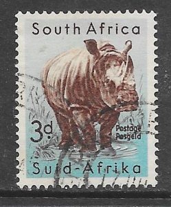 South Africa 204: 3d White Rhinoceros (Ceratotherium simum), used, F-VF