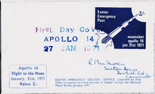 Great Britain. Cover. 1971 Emergency Post. Fine Used